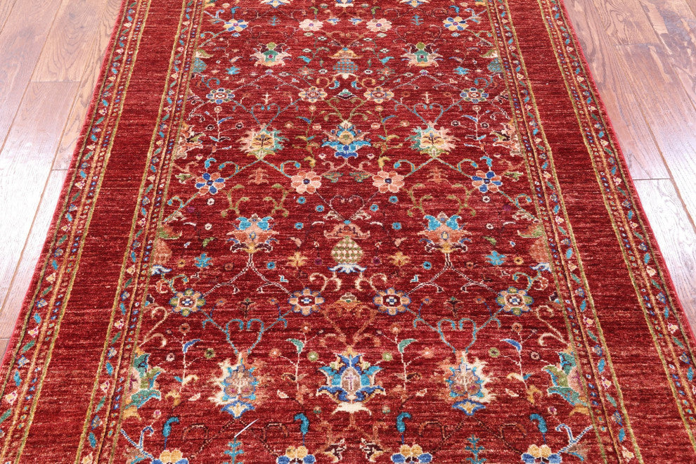4' 2" X 5' 10" Hand-Knotted Persian Tabriz Rug Q10459