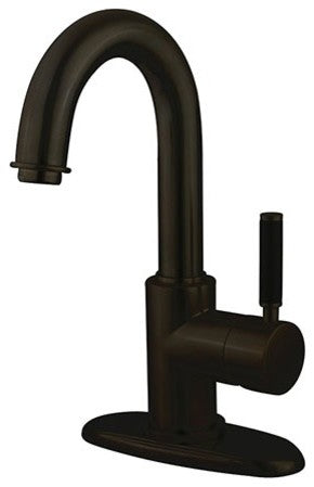 Fauceture Single-Handle Bathroom Faucet With Push Pop-Up, Oil Rubbed Bronze