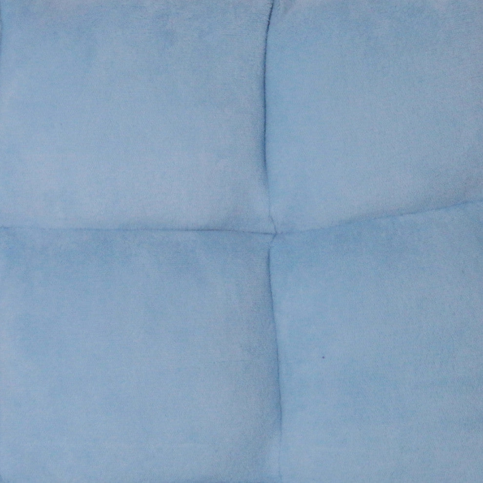 Loungie Supersoft Folding Adjustable Gaming Recliner Chair, Blue