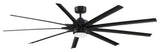 Odyn, 84", Black With Black Blades and LED Light Kit