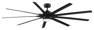 Odyn, 84", Black With Black Blades and LED Light Kit