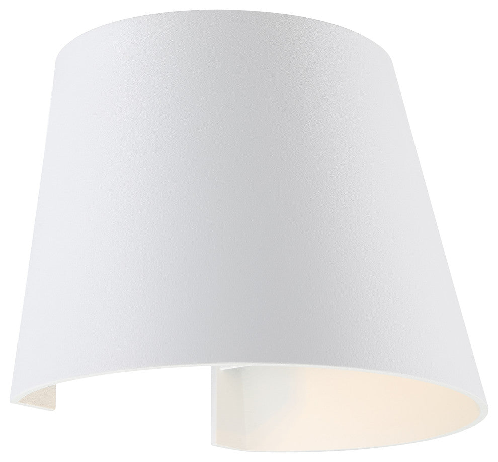 Cone Marine Grade Adjustable Wet Location LED Wallwasher, White Finish