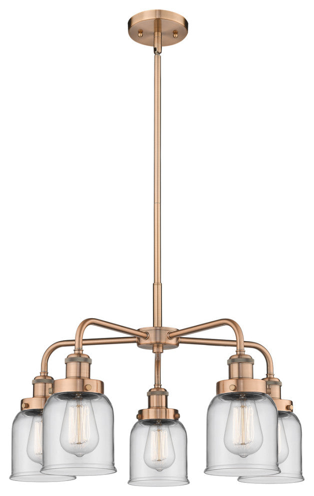 Innovations Edison 5 23" Chandelier Antique Copper