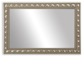 Hillsborough Framed Wall Mirror, Nickel, 36"x48"
