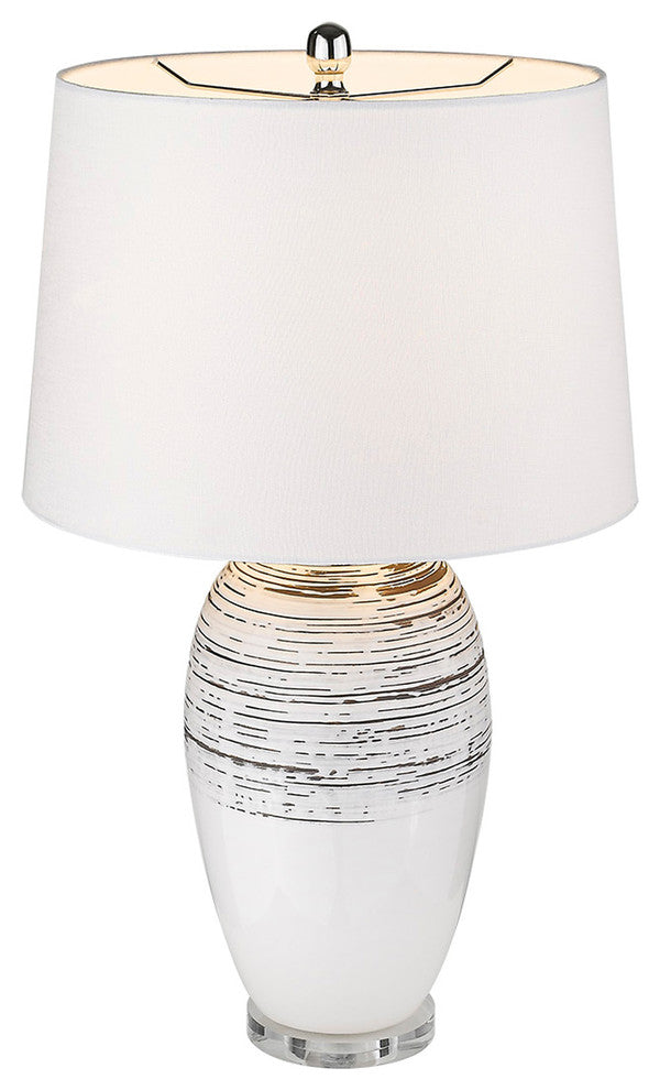 Trend Home 1-Light Polished Nickel Table Lamp