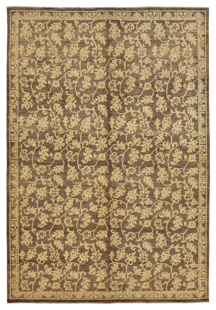 Rug N Carpet - Handwoven Oriental 6' 0" x 8' 9" Soft Oushak Area Rug