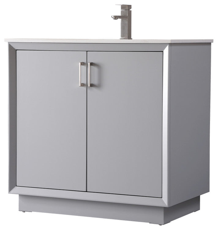 36" SIngle Bathroom Vanity, Grey