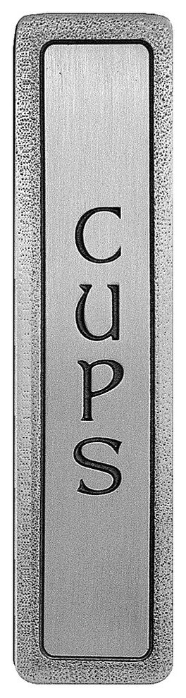 "Cups" Pull Antique Pewter (Vertical)