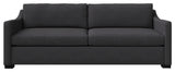 Nativa Interiors Ashley 95" Sofa, Charcoal, Depth: Classic