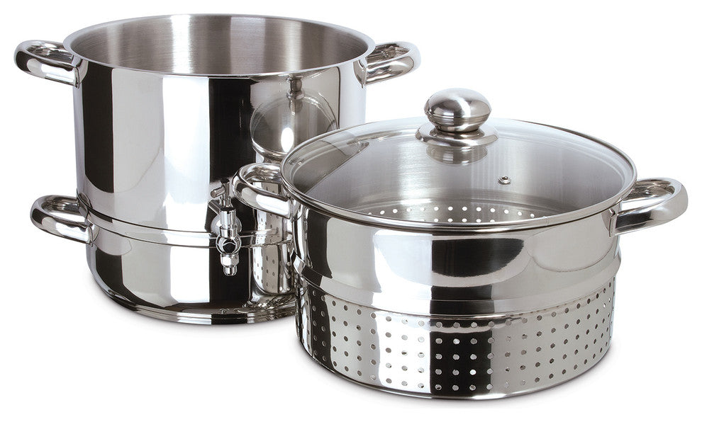 Euro Cuisine Stainless Steel Stove Top Steam Juicer