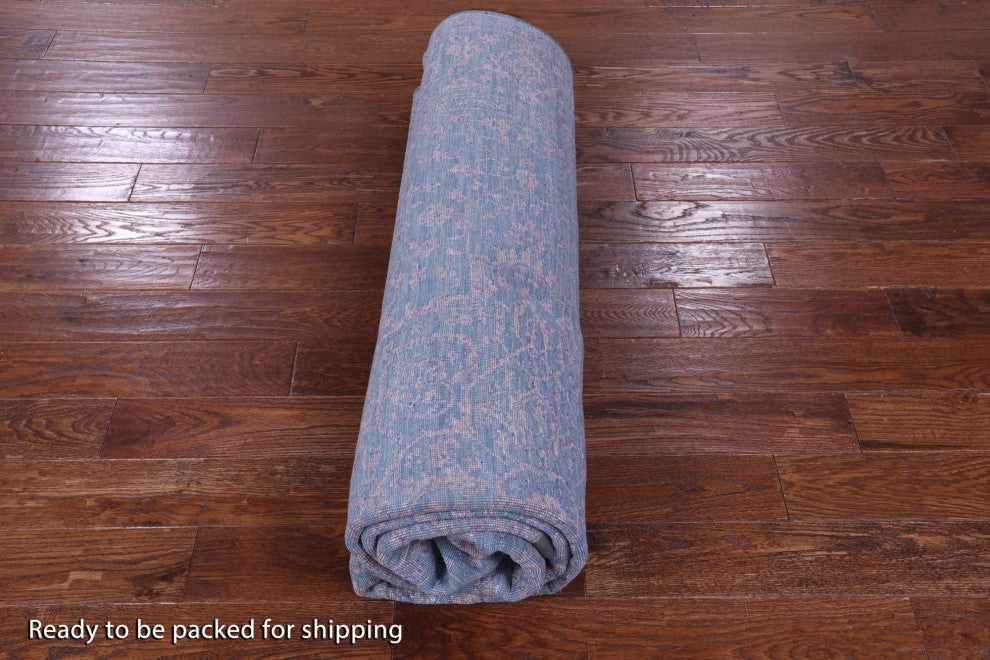 Persian Heriz Serapi Wool & Silk Hand Knotted Rug 8' 2" X 10' 1" - Q13694