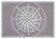 Frontporch Compass Indoor/Outdoor Rug, Gray, 2'x3'