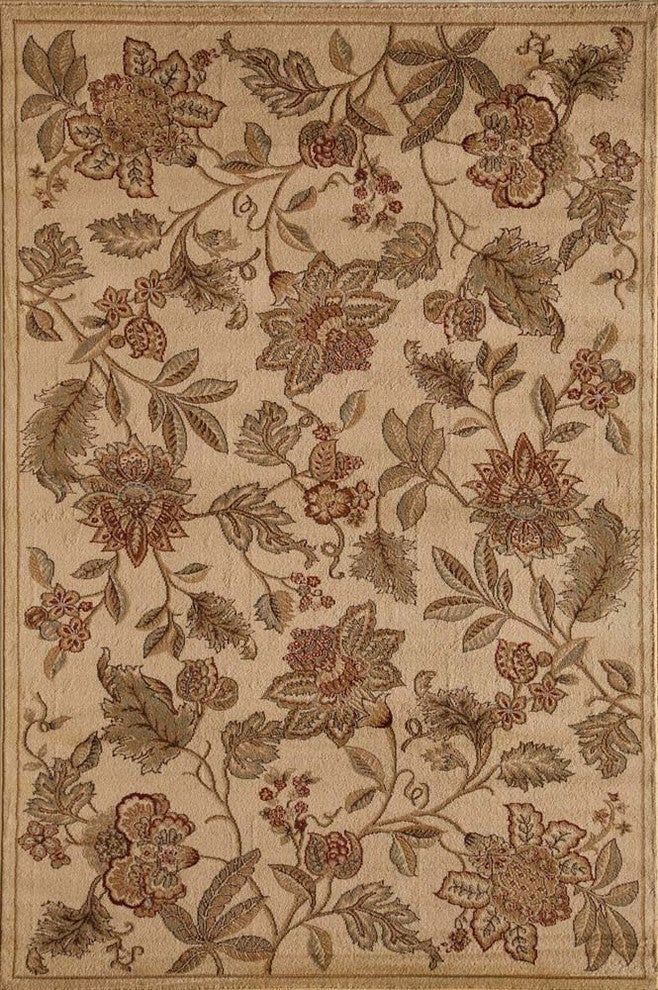Capri Orchid Rug, Cream, 5''3"x7''10"