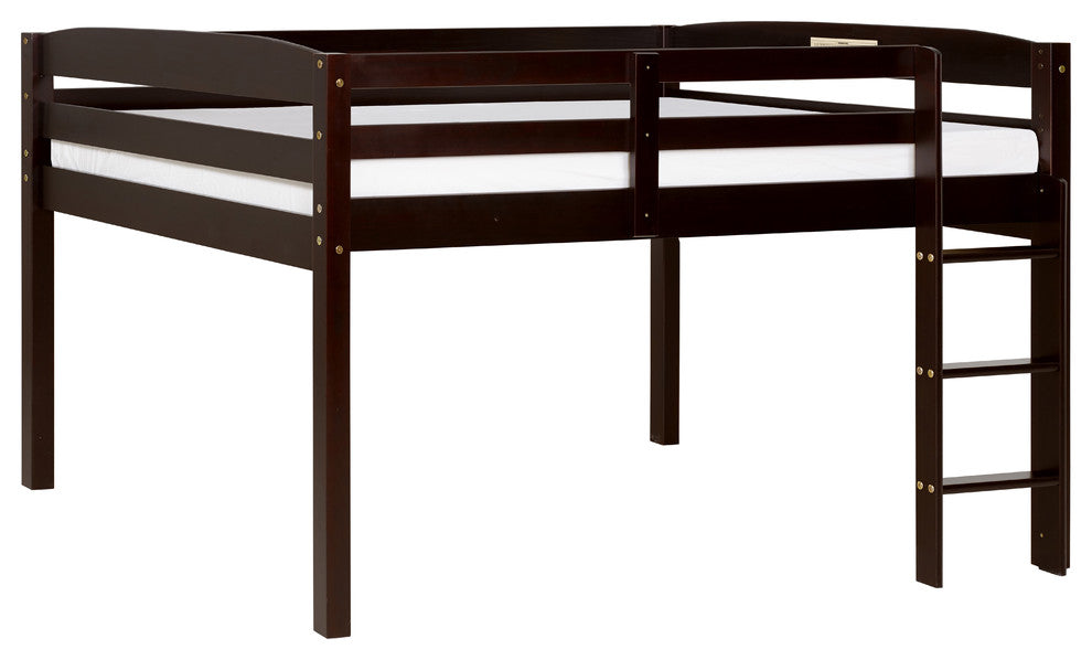 Concord Junior Loft Bed, Cappuccino, Full
