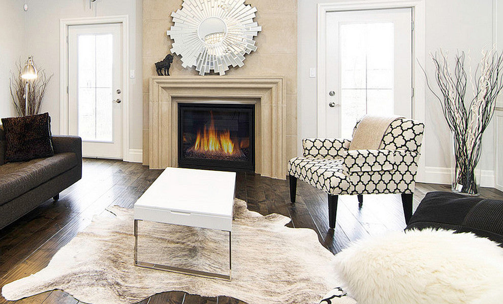 HomeRoots 60" x 84" Light Brindle Cowhide Rug