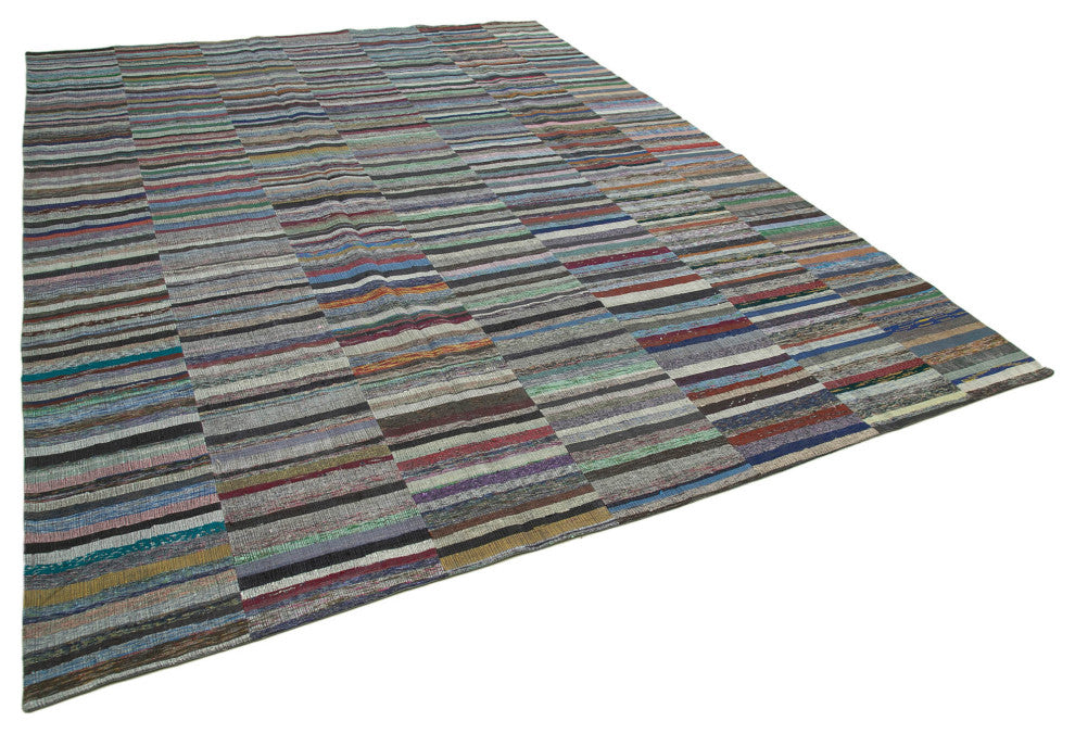 Rug N Carpet - Handmade Oriental 11' 4'' x 15' 3'' Rustic Patchwork Kilim Rug