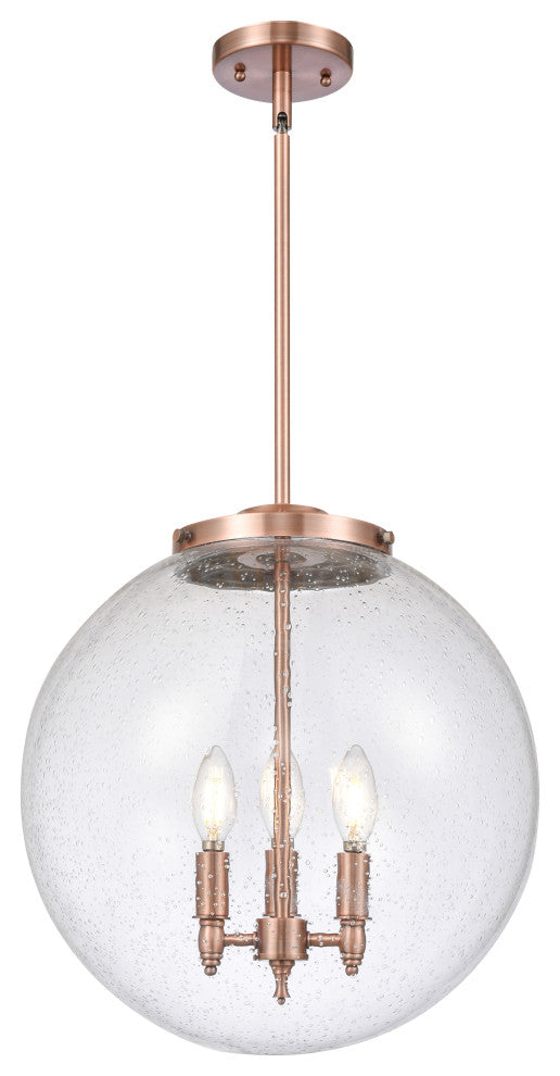 INNOVATIONS 221-3S-AC-G204-16 3-Light Pendant Antique Copper