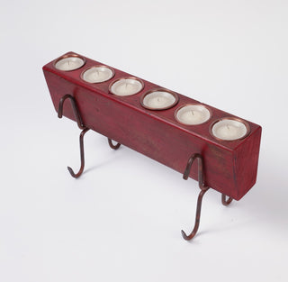 Small 6-Hole Sugar Mold Complete Set, Red, Small
