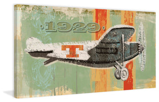 "Vintage Plane 1929" Painting Print on Wrapped Canvas