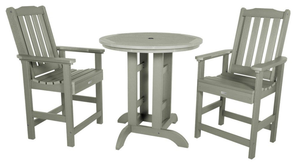 Lehigh 3-Piece Round Counter-Height Dining Set, Eucalyptus