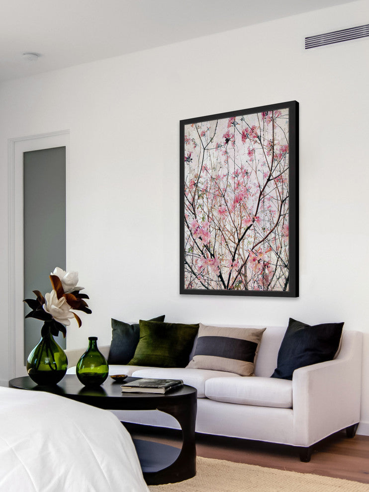 "Pink Blossoms" Framed Painting Print, 24x36
