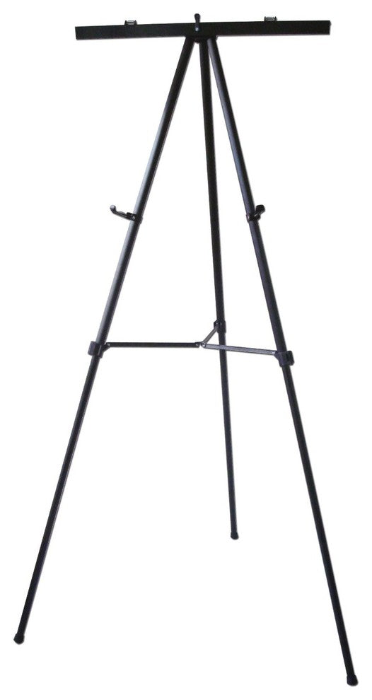 Lightweight Aluminum Flip-Chart Presentation Easel, Black