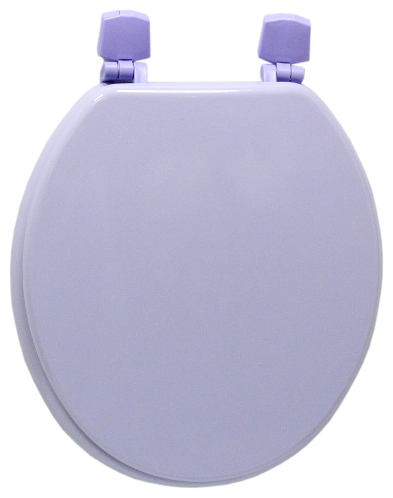 Trimmer Wood Toilet Seat, Purple