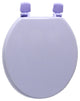 Trimmer Wood Toilet Seat, Purple