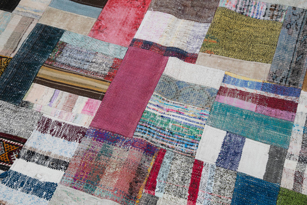 Rug N Carpet - Handmade Anatolian 5' 8'' x 7' 10'' Rustic Patchwork Kilim Rug
