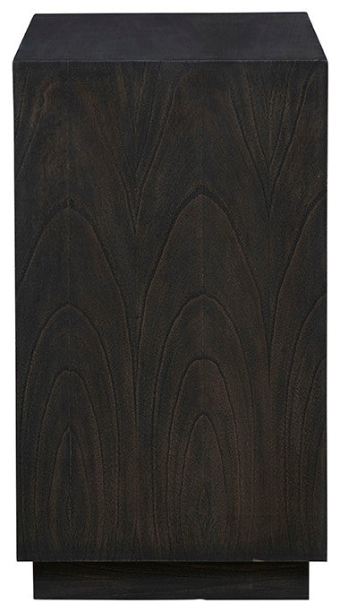 Small Buxton 4-Drawer Oak Chest, Charcoal