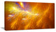 Mystic Yellow Thunder Sky, Abstract Canvas Art Print, 32x16