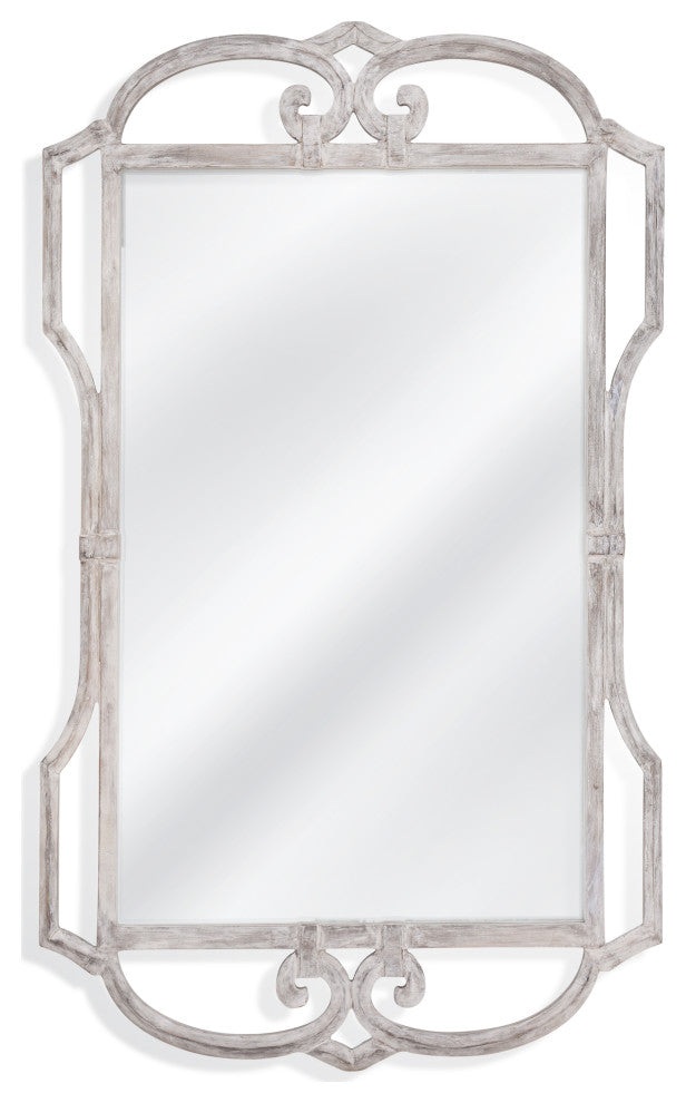Carthage Wall Mirror - Weathered White Wash