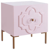 Anna Pink Lacquer Side Table - Pink