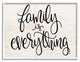 Family Is Everything Rustic Quote Farm Home Sign, 30 x 24