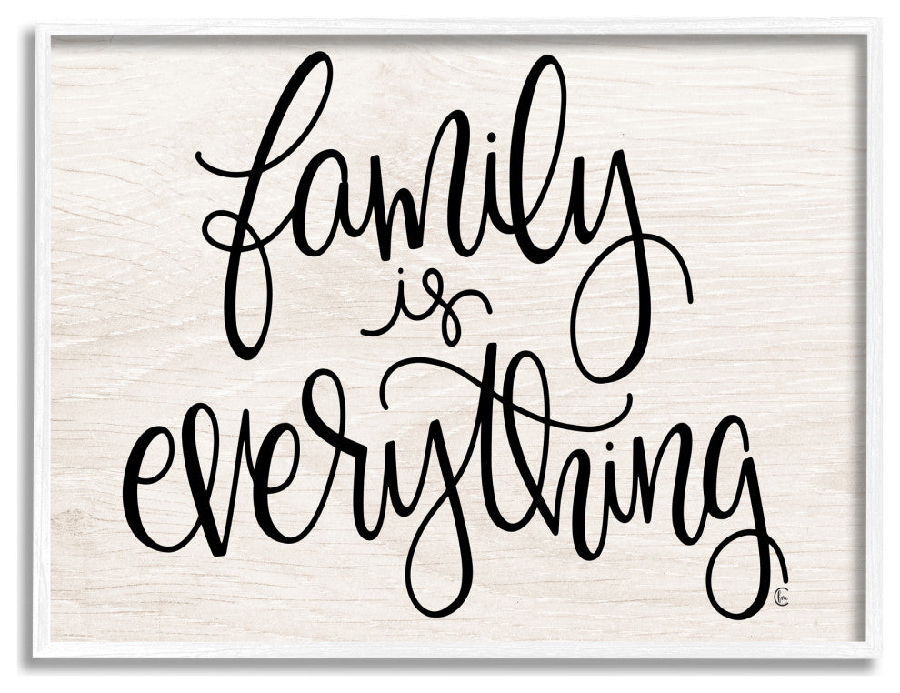 Family Is Everything Rustic Quote Farm Home Sign, 30 x 24
