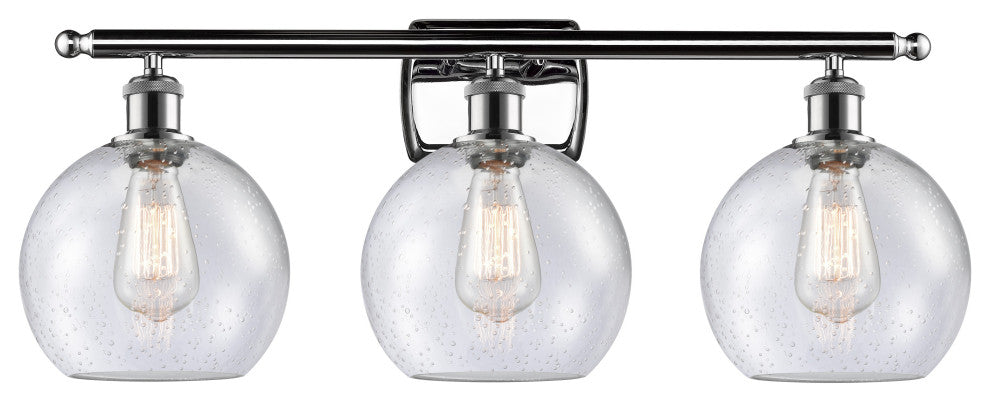Innovations Lighting 516-3W-PC-G124-8 Athens 3 Light 26" Bath Vanity Light