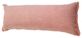 Ox Bay Pink Solid Organic Cotton Pillow Cover, 14"x36"