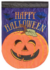 Happy Halloween Jackolantern Flag Poly