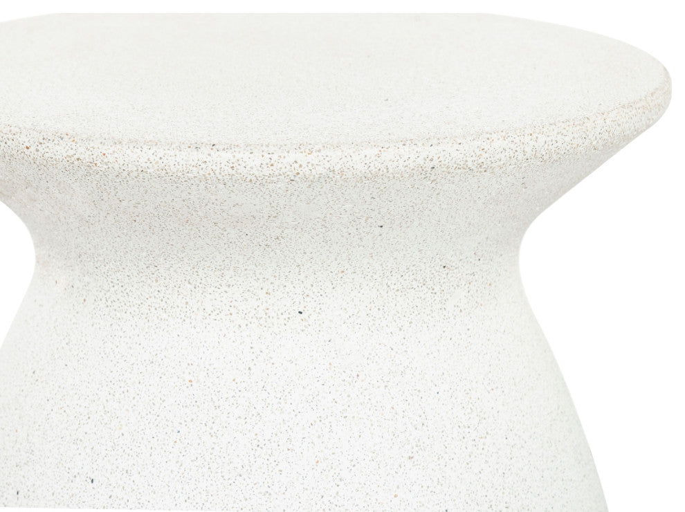 Safavieh Couture Dynah Concrete Accent Table, Ivory