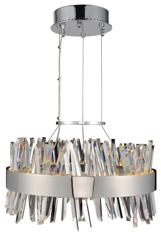Glacier 20" LED Round Pendant