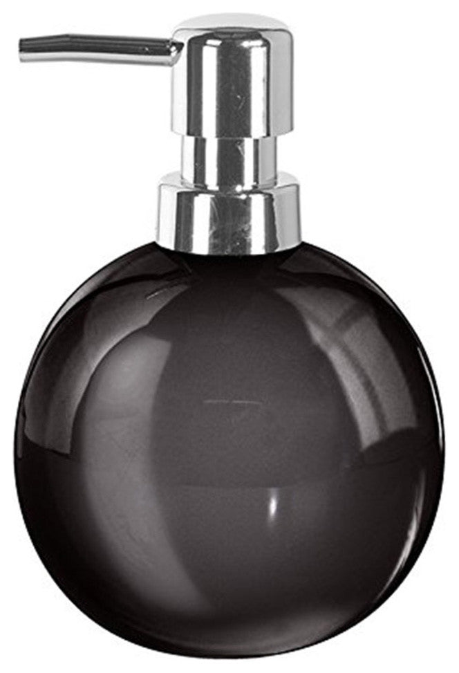 Porcelain Bathroom Accessories, Power, Black, Soap Dispenser