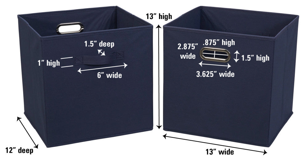 Fabric Storage Bins 2 Piece Set