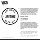 VIGO Pirouette 30" to 36" W x 72" H Frameless Pivot Shower Door, Chrome, Clear Glass