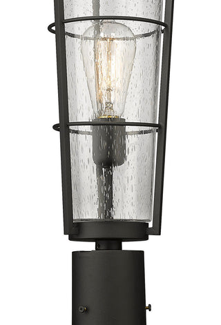 Z-Lite 591PHB-567P Helix 93" Tall Outdoor Single Head Post Light - Black