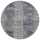 Ahgly Company Indoor Round Mid-Century Modern Area Rugs, 6' Round