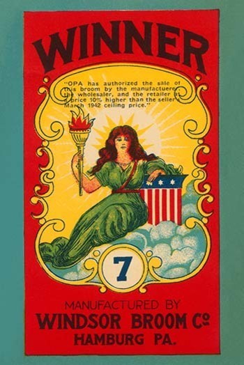 Winner Broom Label- Canvas Poster 20" x 30"