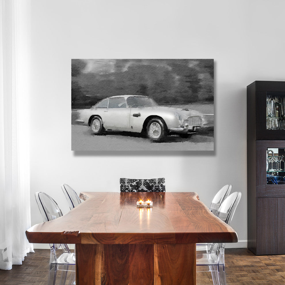 "Aston Martin DB5 Watercolor" Fine Art Print