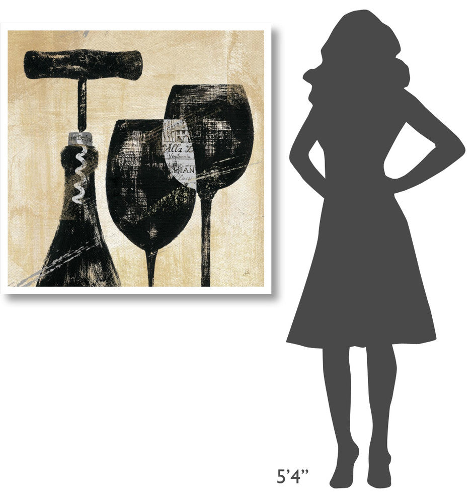 "Wine Selection II" Digital Paper Print by Daphne Brissonnet, 38"x38"