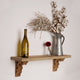 Natural Distressed Antique Wood Corbel Wall Shelf Brackets, Set of 2