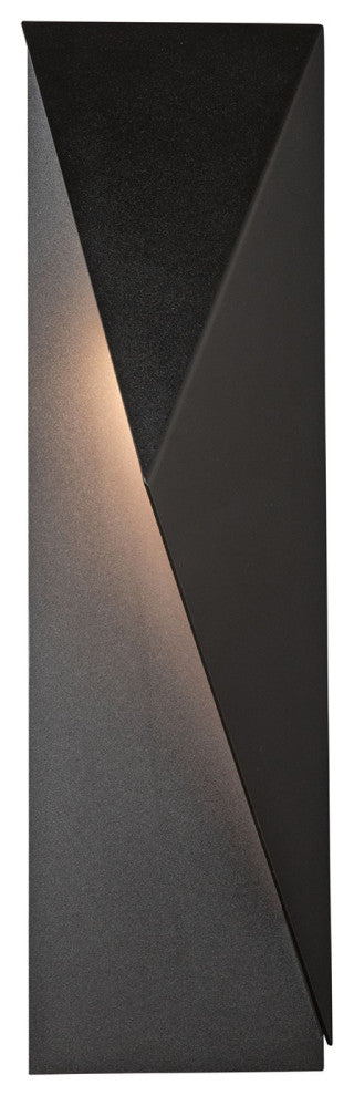 Carbon Outdoor Sconce, 24.9", Coastal Black, Right Orientation